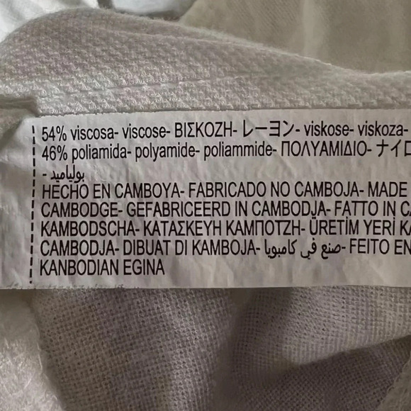 ZARA Gauzy Romantic White Batwing Dolman Sleeve Cropped Button Blouse Top - Picture 10 of 10